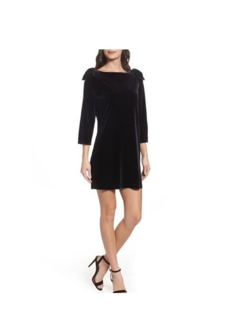 French Connection Aurore Velvet Shift Dress